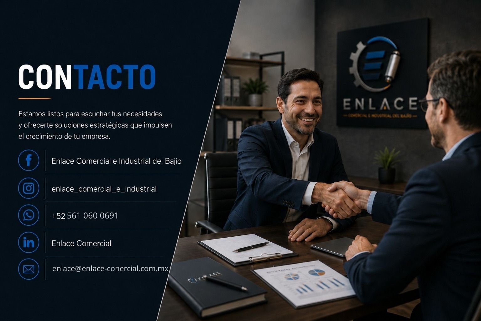 Contacto comercial de ENLACE